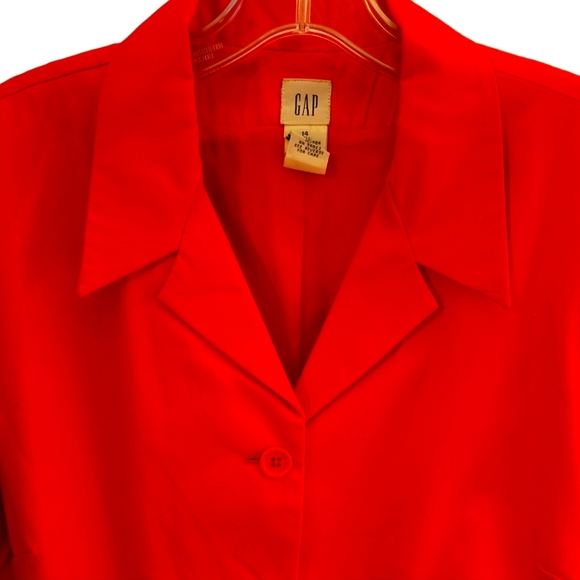 NWOT GAP  Orange Blazer Size 14 - Picture 3 of 4